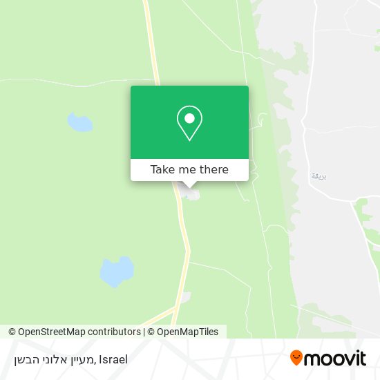 מעיין אלוני הבשן map