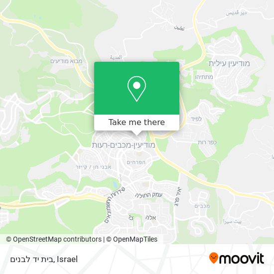 בית יד לבנים map