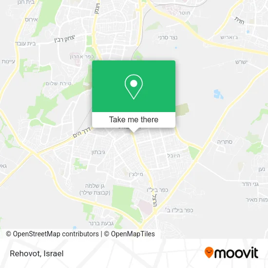 Rehovot map