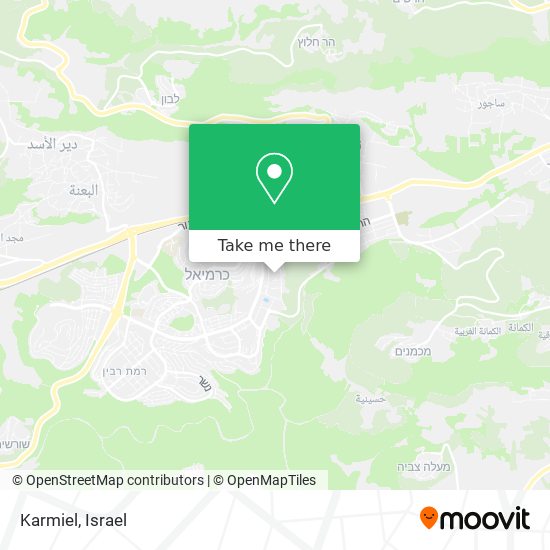 Karmiel map