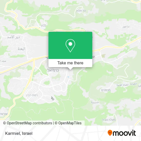 Карта Karmiel
