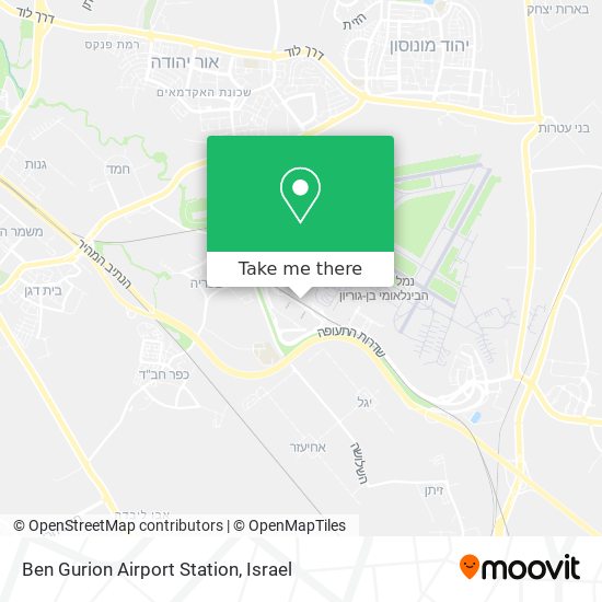 Ben Gurion Airport Station map