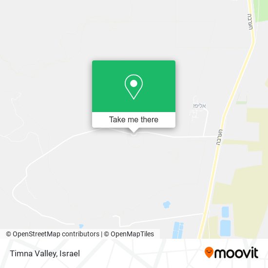 Карта Timna Valley