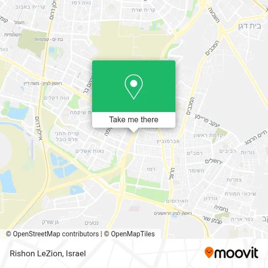Rishon LeZion map