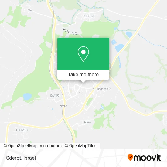 Sderot map