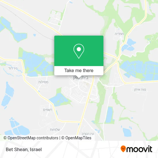 Карта Bet Shean