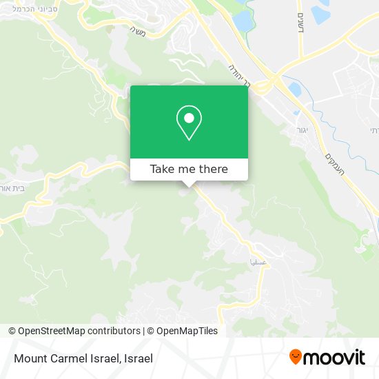 Mount Carmel Israel map