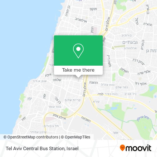 Tel Aviv Central Bus Station map