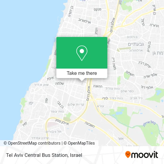 Карта Tel Aviv Central Bus Station