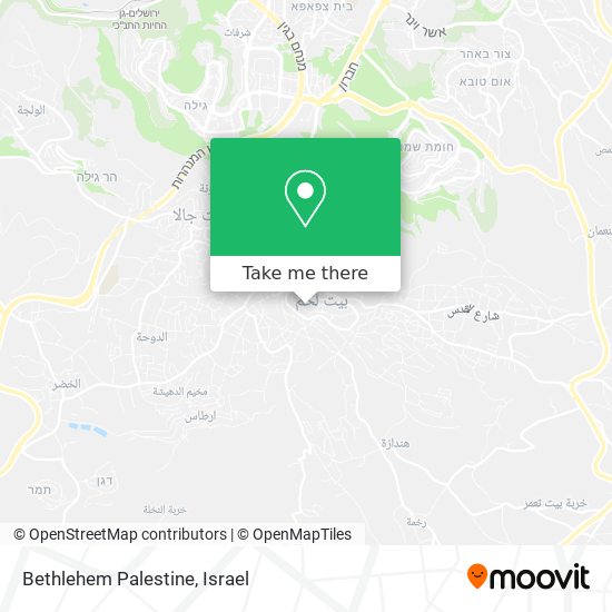 Карта Bethlehem Palestine