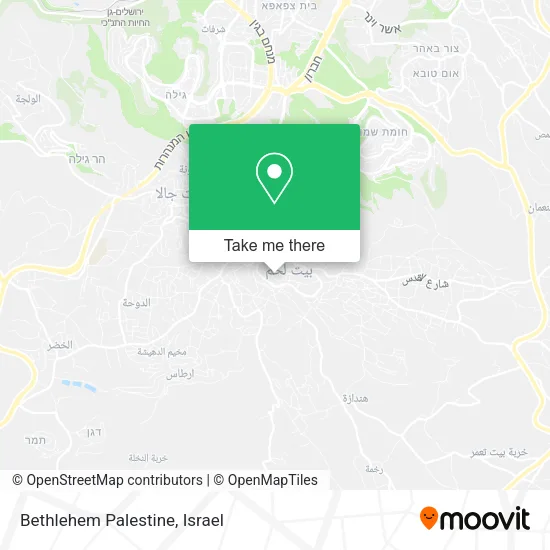 Карта Bethlehem Palestine
