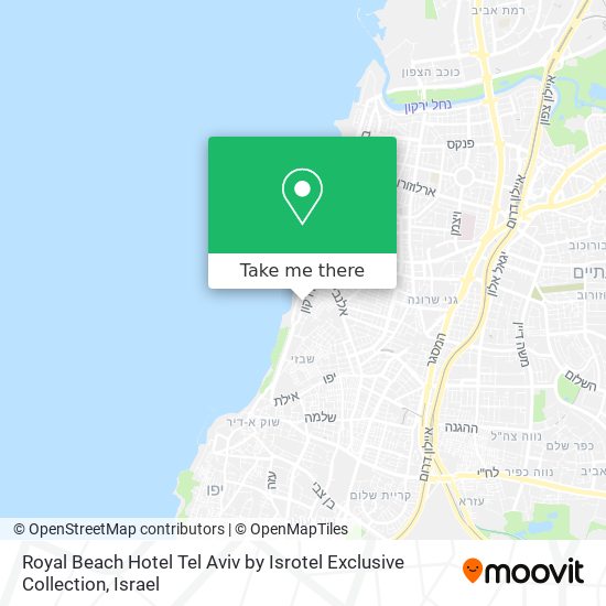 Royal Beach Hotel Tel Aviv by Isrotel Exclusive Collection map