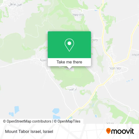 Карта Mount Tabor Israel