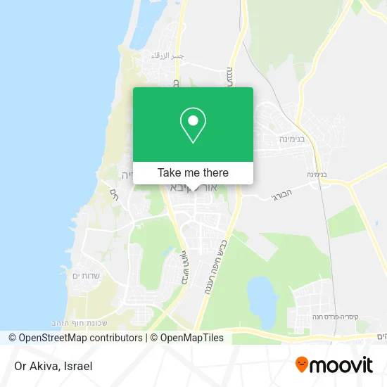 Карта Or Akiva