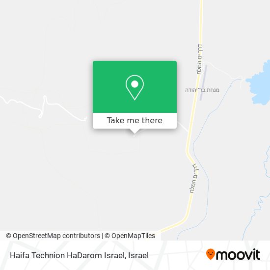 Haifa Technion HaDarom Israel map