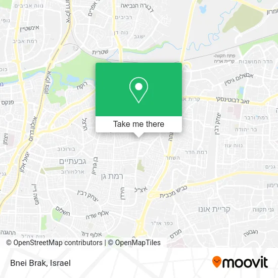 Карта Bnei Brak