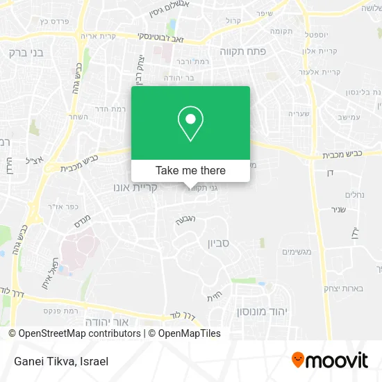 Карта Ganei Tikva
