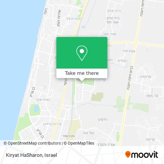 Kiryat HaSharon map