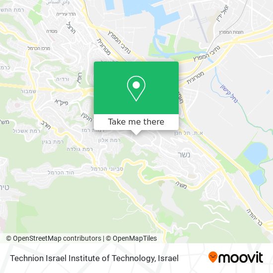 Technion Israel Institute of Technology map