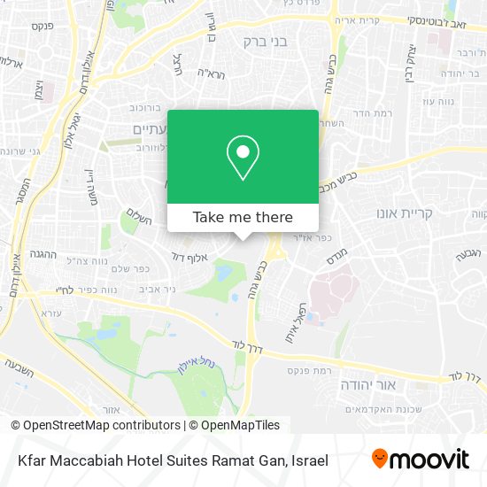 Kfar Maccabiah Hotel Suites Ramat Gan map