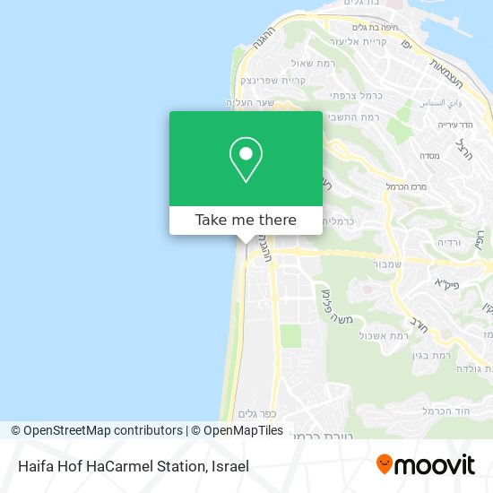 Haifa Hof HaCarmel Station map