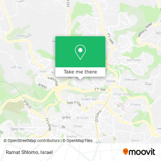 Ramat Shlomo map