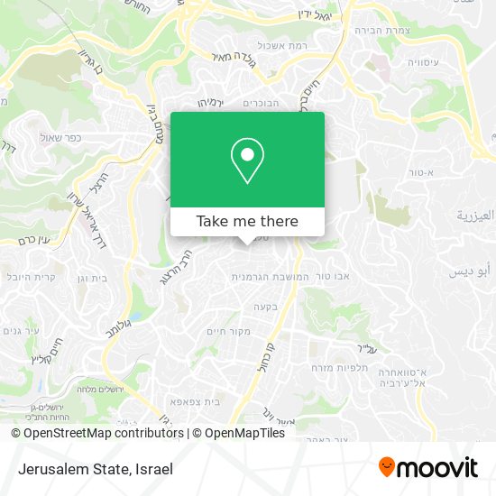 Jerusalem State map