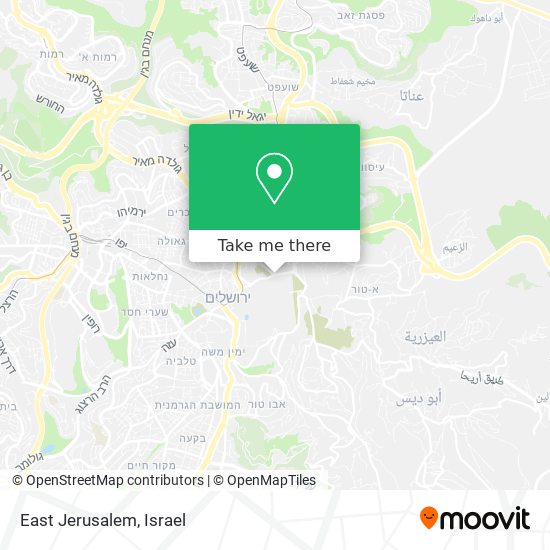 Карта East Jerusalem
