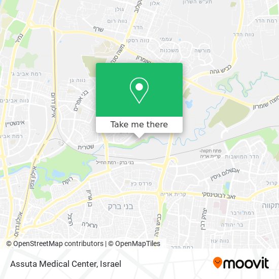 Assuta Medical Center map