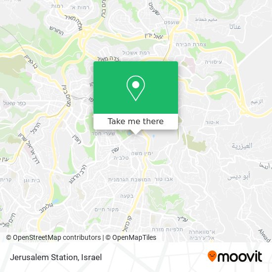 Jerusalem Station map