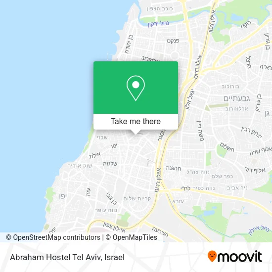 Карта Abraham Hostel Tel Aviv