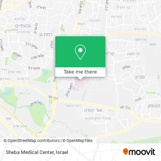 Карта Sheba Medical Center