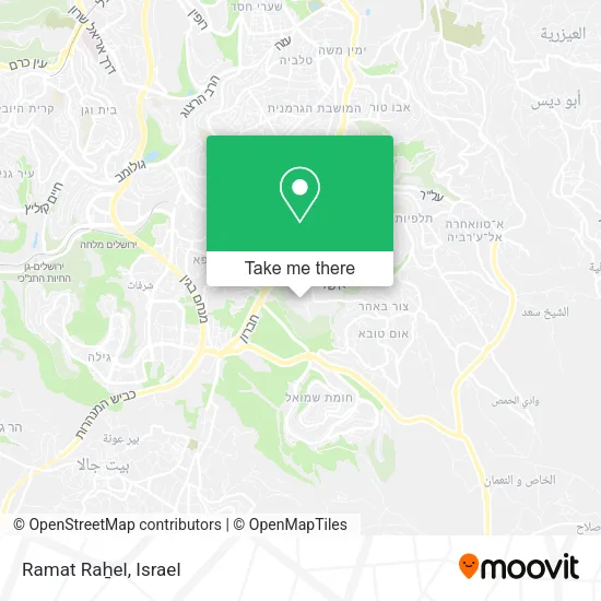 Карта Ramat Raẖel