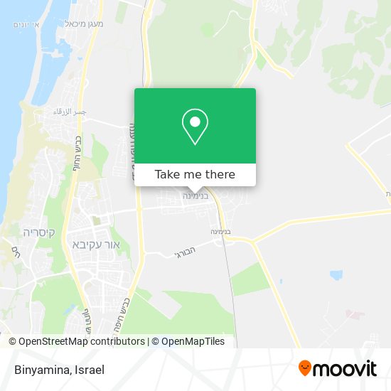 Binyamina map