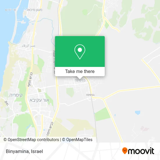 Binyamina map