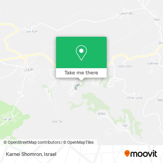 Karnei Shomron map