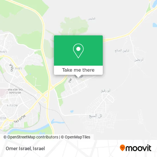 Карта Omer Israel