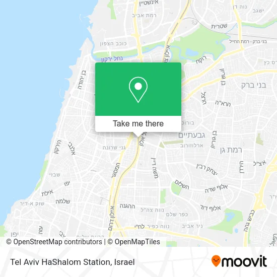 Карта Tel Aviv HaShalom Station