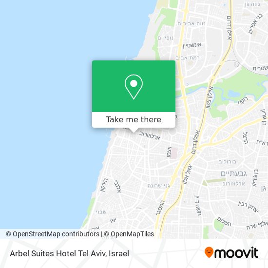 Arbel Suites Hotel Tel Aviv map