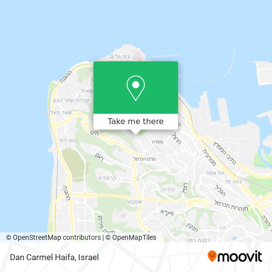 Карта Dan Carmel Haifa
