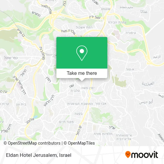 Карта Eldan Hotel Jerusalem