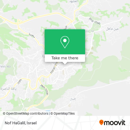 Nof HaGalil map