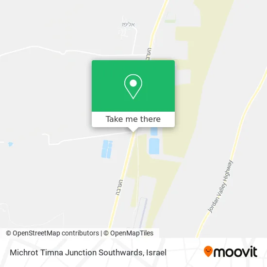 Карта Michrot Timna Junction Southwards