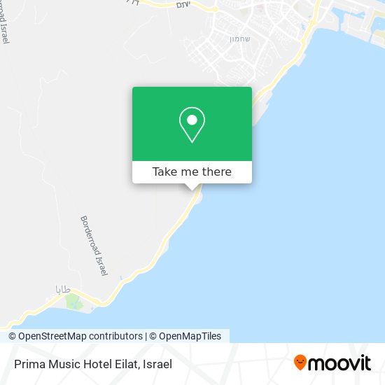 Prima Music Hotel Eilat map