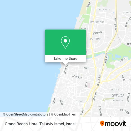 Карта Grand Beach Hotel Tel Aviv Israel