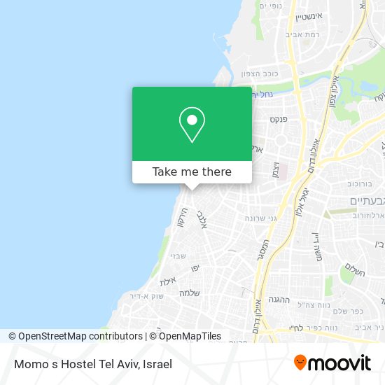 Карта Momo s Hostel Tel Aviv