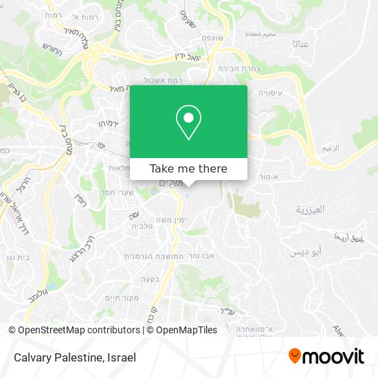 Calvary Palestine map