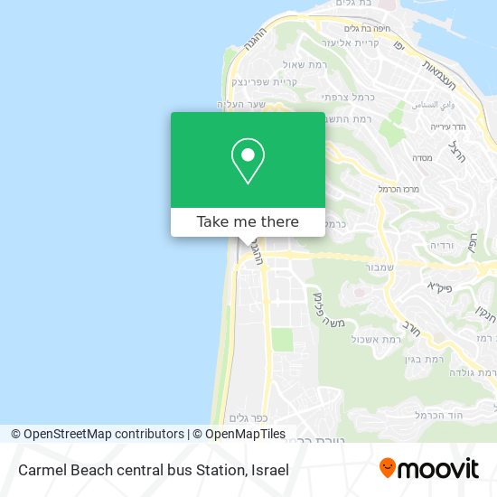 Карта Carmel Beach central bus Station