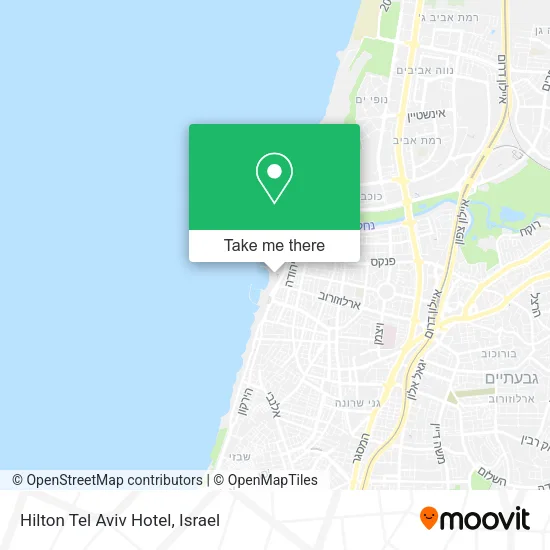 Карта Hilton Tel Aviv Hotel