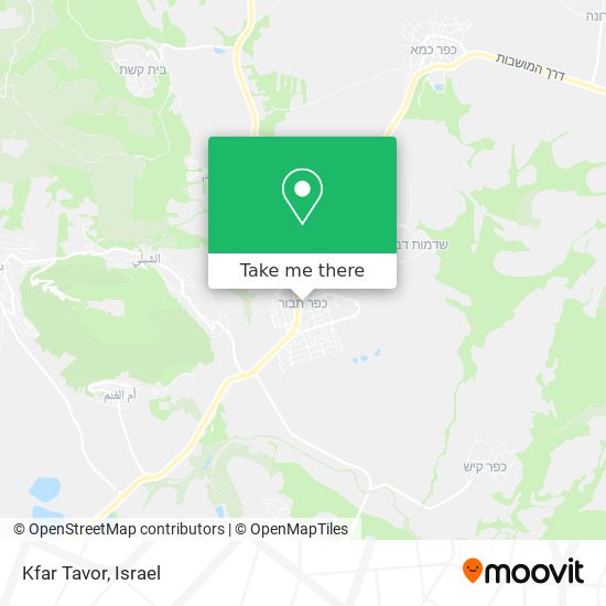 Kfar Tavor map